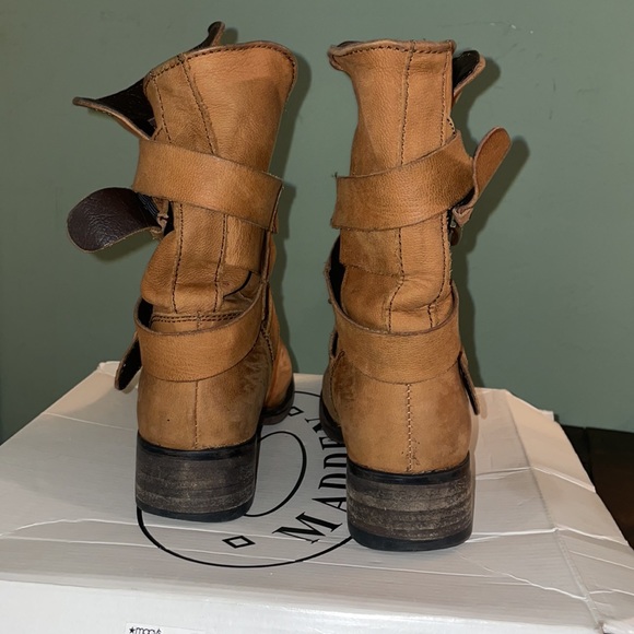 ❄️☕️Steve Madden Brewzzer Cognac Lea - Picture 5 of 6